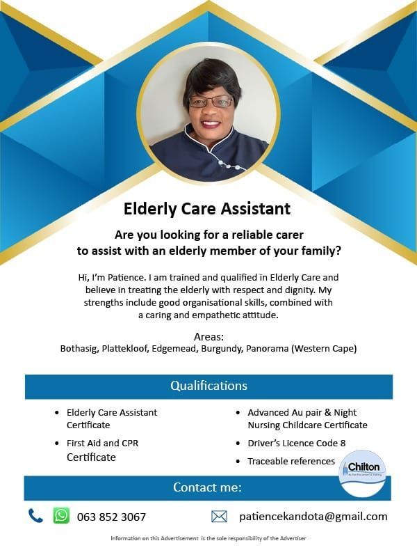 Qualified carer available