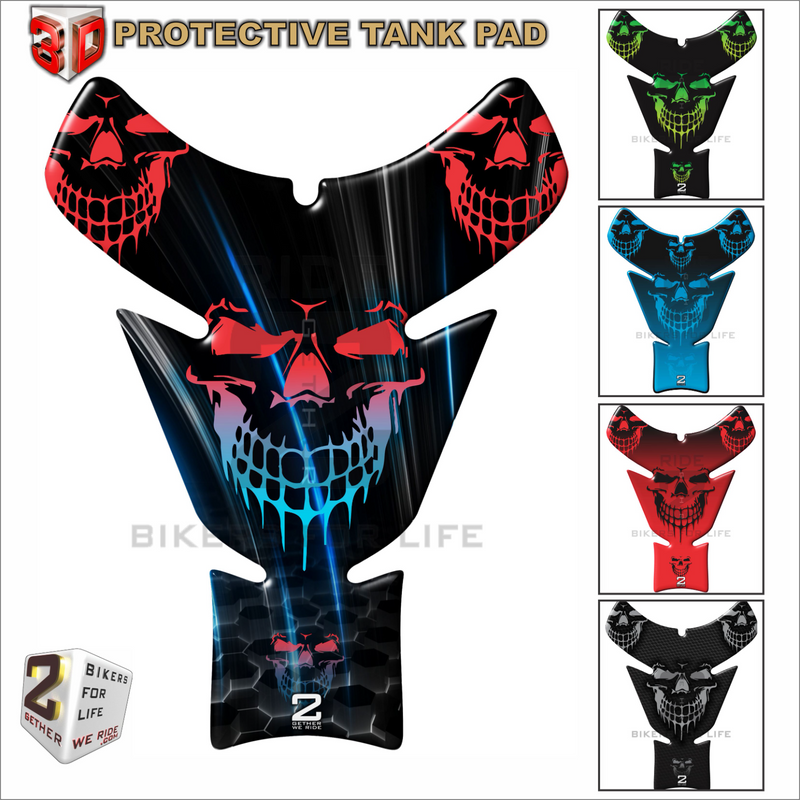 Universal Fit  Smiling Reaper Motor Bike Tank Pad Protector