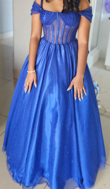 Beautiful navy blue ball gown