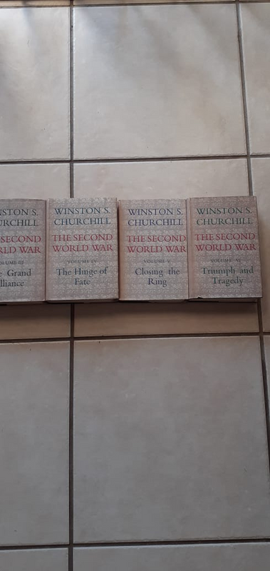 Six volumes of the Second World War by Winston S. Churchill