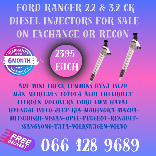 FORD RANGER 2.2 &amp; 3.2 CK DIESEL INJECTORS FOR SALE ON EXCHANGE WITH FREE COPPER WASHERS