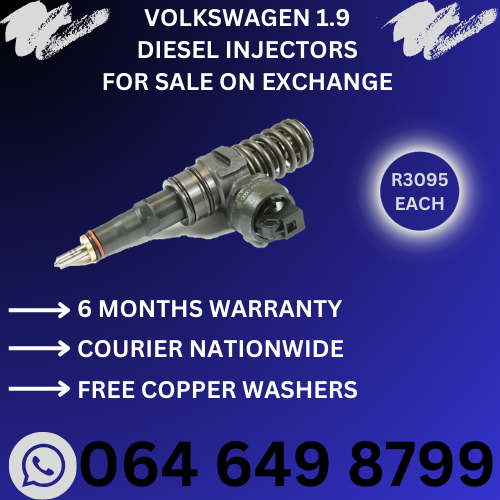 Volkswagen 1.9 diesel injectors for sale on exchange - 6 months warranty