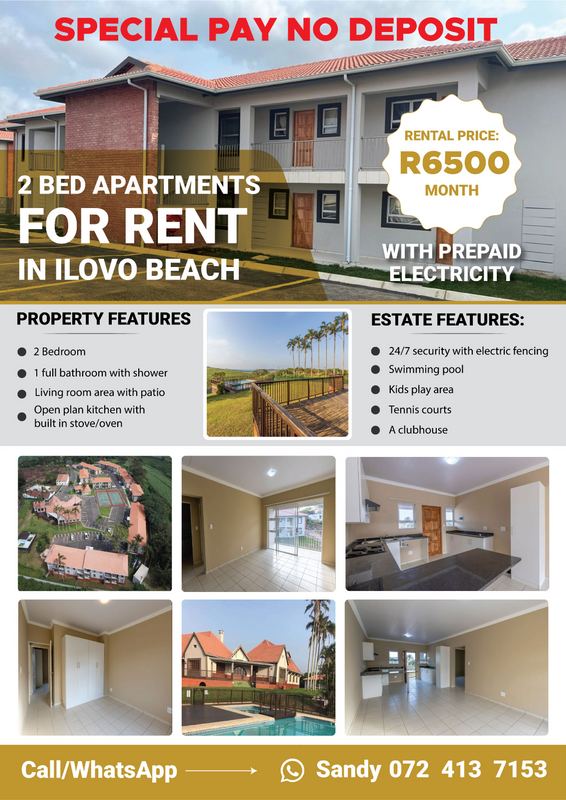 PAY NO DEPOSIT 2 Bedroom&#39;s, Open Plan Unit&#39;s, Private Security , Illovo Country Estate