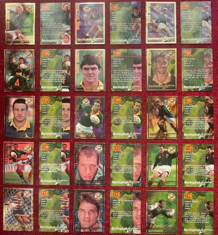 PANINI 97 RUGBY TRADING CARDS - FULL SET