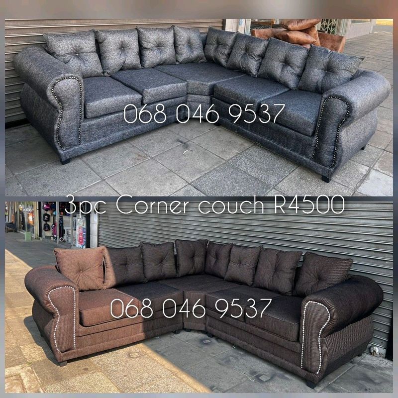 Brand new factory couches 3pc corner couch