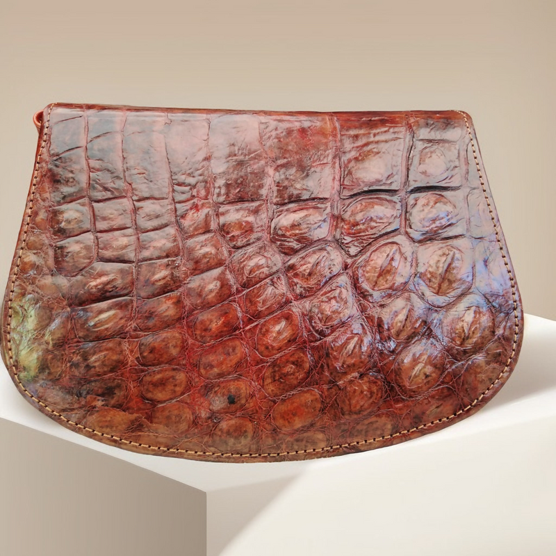 Handmade Genuine Crocodile Leather Small Ladies Bag