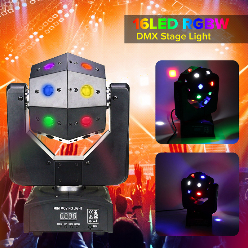 Professional LED Disco Stage MultiColour Moving Head Light DMX512 DJ Party Light. Brand New Products