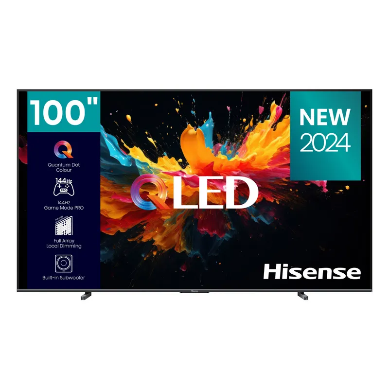 Hisense 100Q7N 144Hz UHD 4K Smart HDR QLED TV - 4 Year Warranty