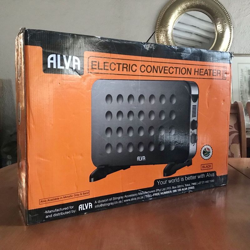 Brand new Alva Electric Convection Heater - Black