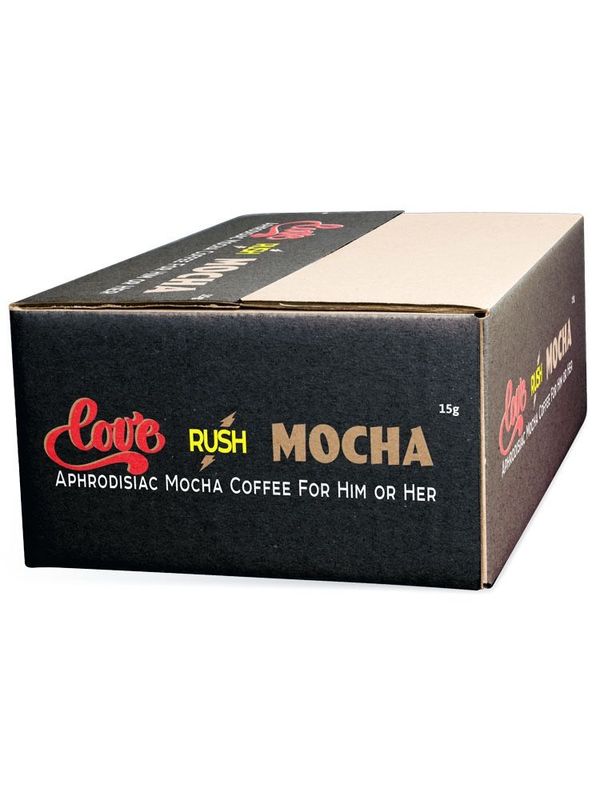 100 sachets | love r u s h mocha coffee for him or her | box
