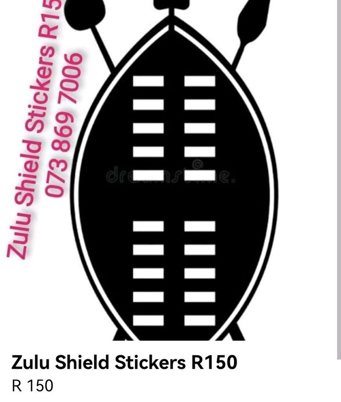 Zulu Shield Stickers