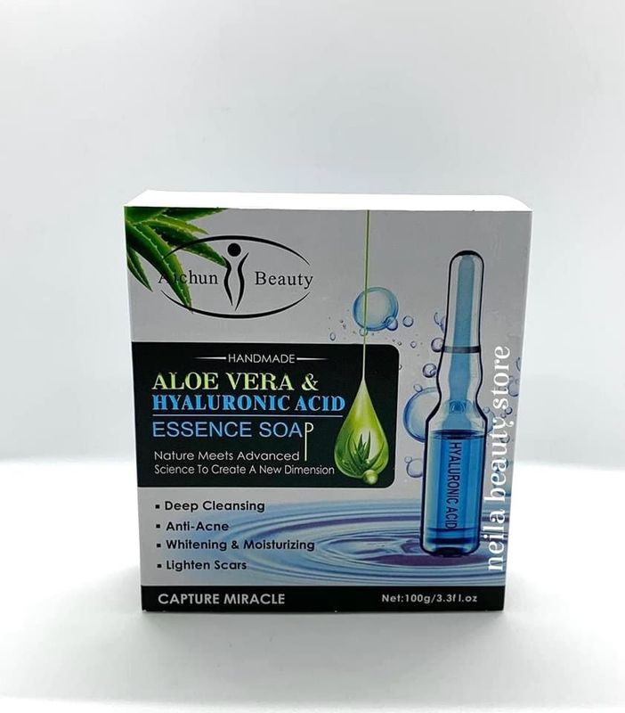 Aloe Vera &amp; Hyaluronic acid brightening soothing soap