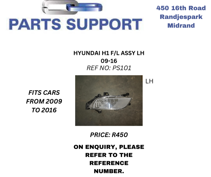 Hyundai H1 F/L Assy LH 09-16