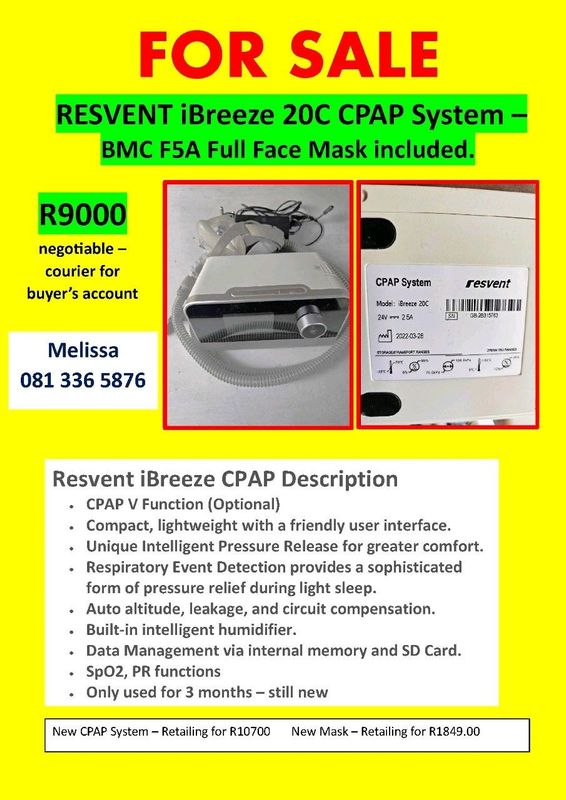 Restvent iBreeze 20C CPAP system