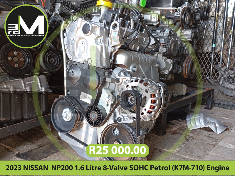 2023 NISSAN  NP200 1.6 Litre 8 Valve SOHC Petrol (K7M 710) Engine R25,000 MV0725