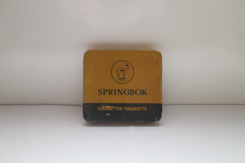 Antique Springbok Cigarettes Tin - For Sale - (Ref. G356) - Price R100