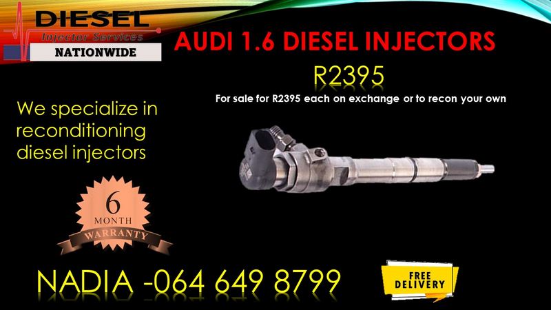 AUDI 1.6 DIESEL INJECTORS FOR SALE ON EXCHANGE OR TO RECON