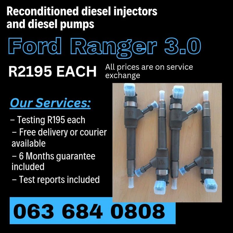 FORD RANGER 3.0 INJECTORS FOR SALE WITH WARRANTY