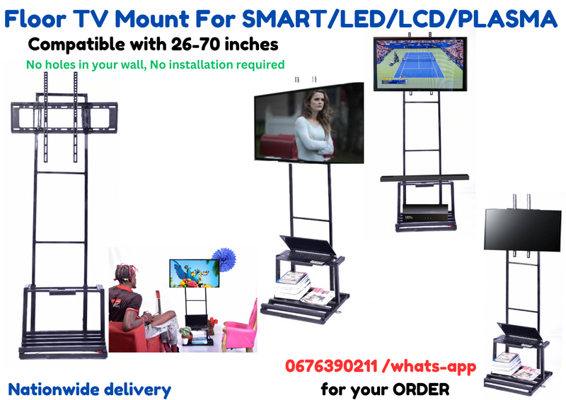Floor TV STAND for SMART/LED/LCD PLASMA TV