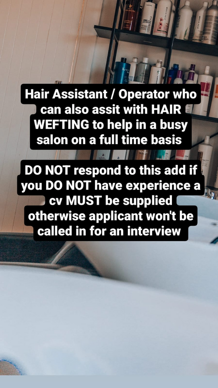 Hair Operator Needed