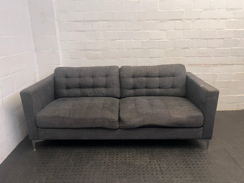 Grey Two Seater Couch - REDUCED-