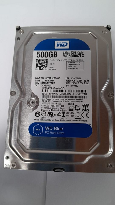 WD BLUE 500GB 3.5&#39; HDD