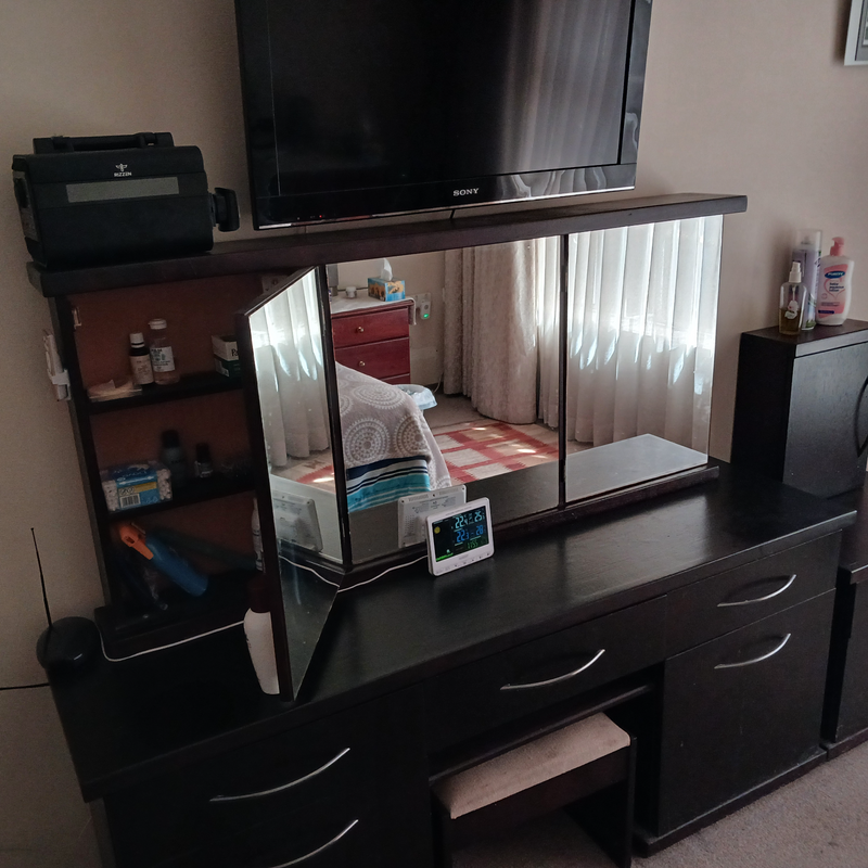 bedroom dresser and side tables