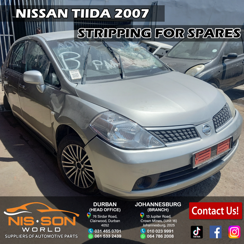 NISSAN TIIDA STRIPPING FOR SPARES