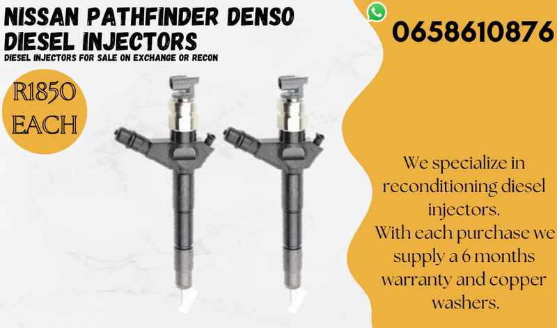 NISSAN PATHFINDER DIESEL INJECTORS FOR SAL OR TO RECON