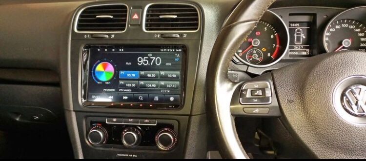 Vw golf 6 android 9 inch touchscreen media player with gps bluetooth