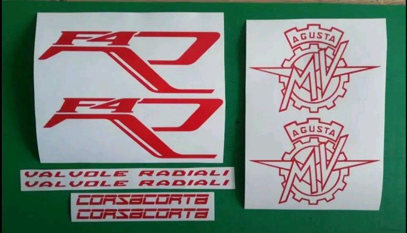 MV Agusta F4R decals graphics / vinyl cut stickers