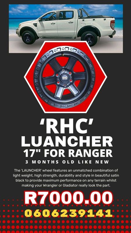 RHC Launcher 17&#34; rims for Ford Ranger