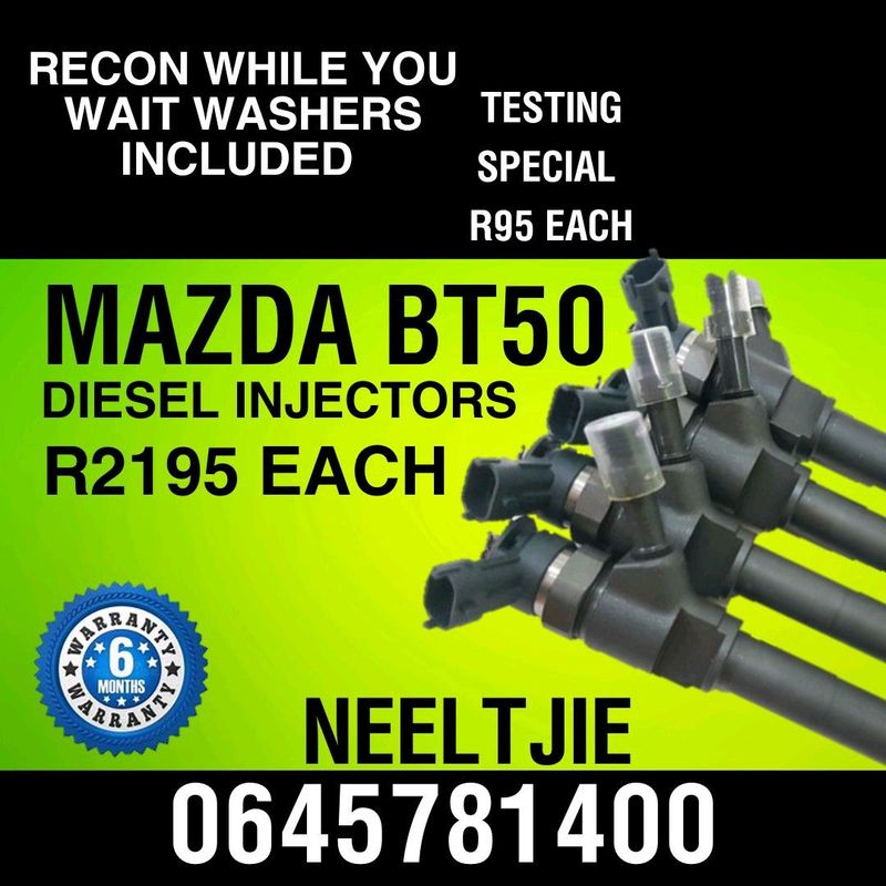 Mazda BT50 3L Diesel Injectors for sale