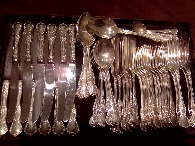 Silver plated cutlery set by Rodd