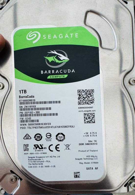 Seagate 1TB hardrive