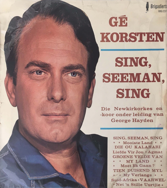 Ge Korsten - Sing, Seeman, Sing (1969) (LP / Vinyl) - (Ref. B277) - (For Sale) - Price R100