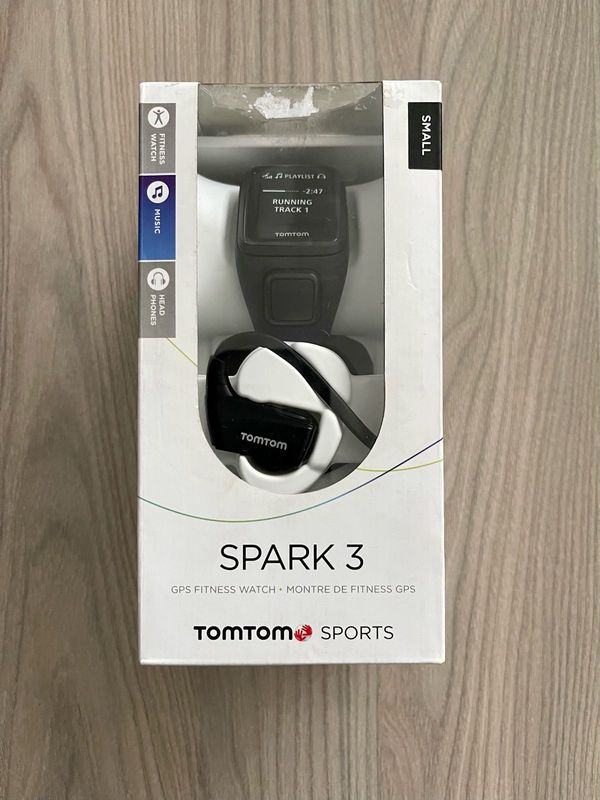Brand New Sealed in Box TomTom Spark 3 Cardio&#43;Music Fitness Watch with Headphones (Black)