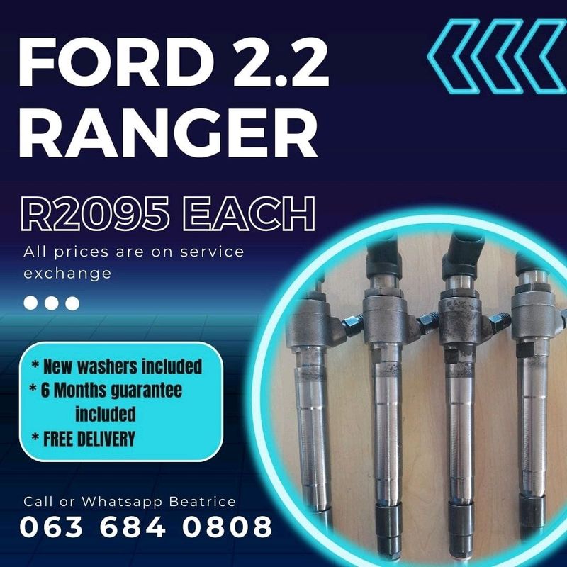 FORD RANGER 2.2 DIESEL INJECTORS FOR SALE WITH WARRANTY