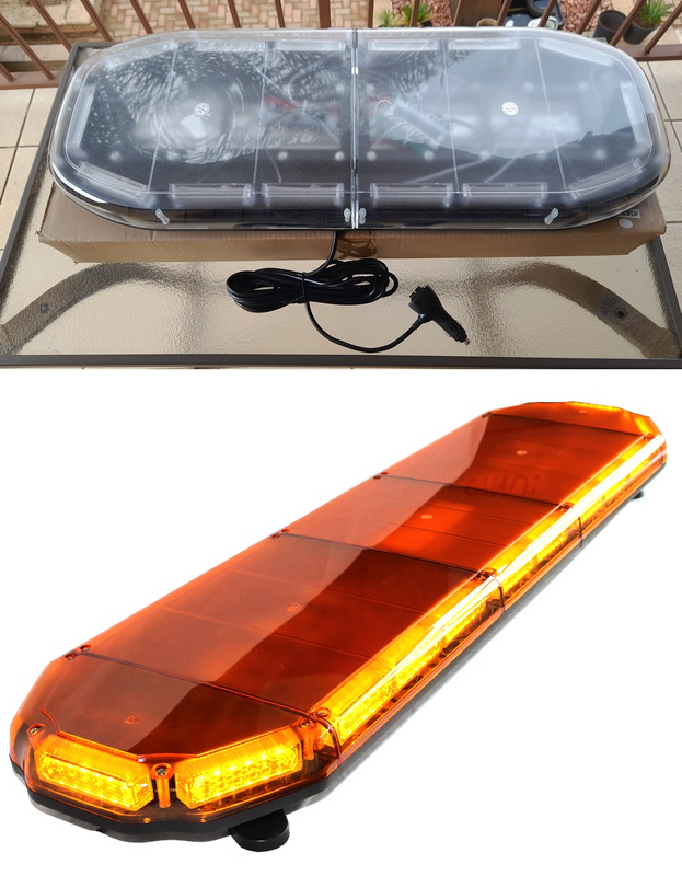 Amber Orange Yellow Vehicle Roof Top COB LED Strobe Flash Light. Magnetic Mount. Brand New Products.