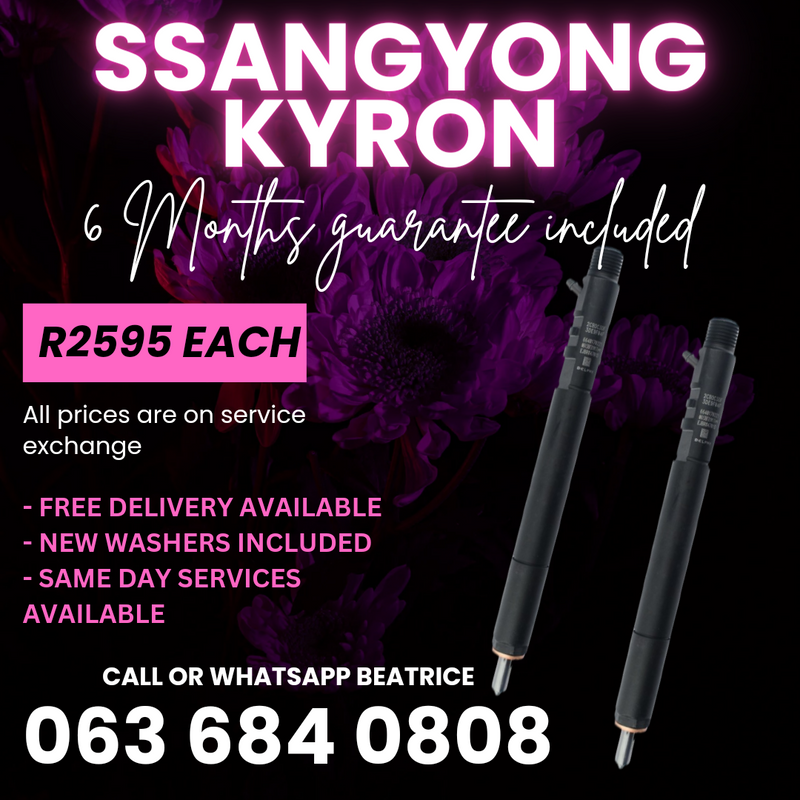 SSANGYONG KYRON DIESEL INJECTORS FOR SALE WITH WARRANTY
