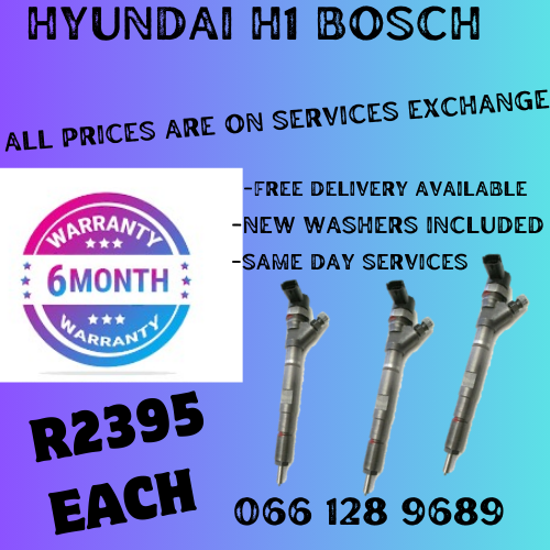 HYUNDAI H1 DIESEL INJECTORS FOR SALE ON EXCHANGE OR TO RECON YOUR OWN