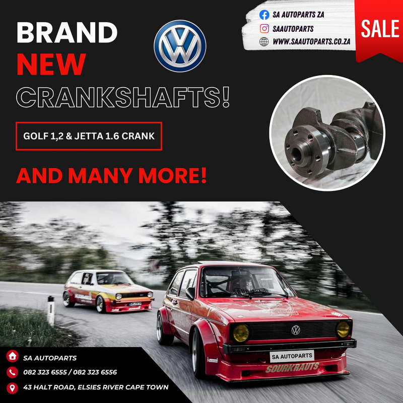 VW golf jetta 1.4 and 1.6 new crankshafts for sale