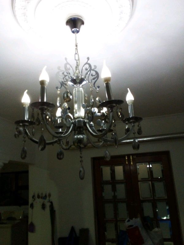 Chandelier  Black and Silver