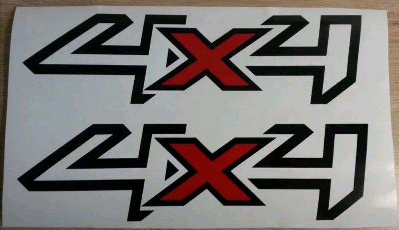 Pair of Ford Ranger 4X4 decals stickers / vinyl cut graphics
