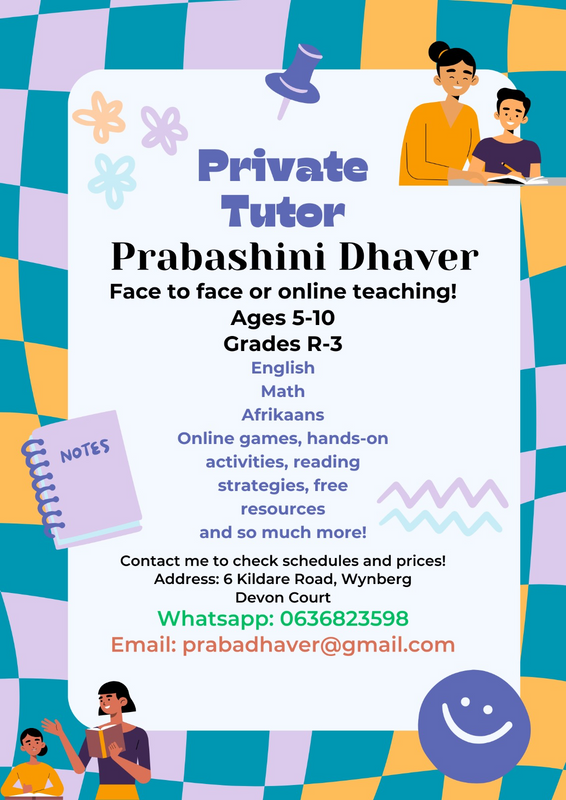 Tutor - Ad posted by Prabashini Dhaver