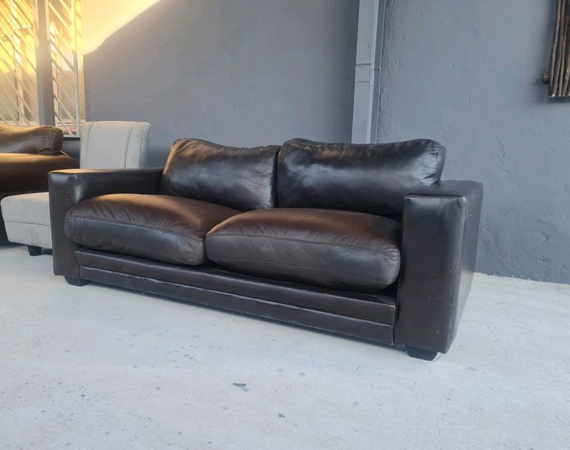 Genuine Leather Chobe Sofa from Coricraft, Comfortable Lounging Sofa, SOL FURNITURE