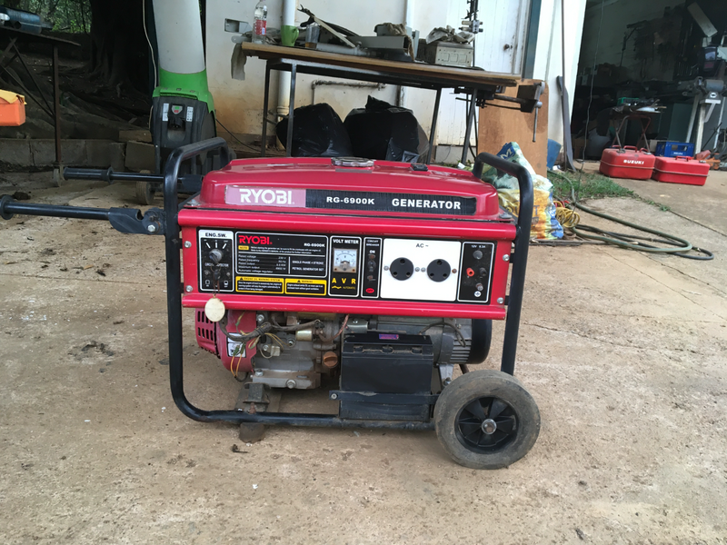 electric start generator Ryobi 7KVA