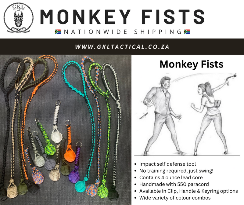 Self-defense paracord Monkey Fists - Nationwide Shipping