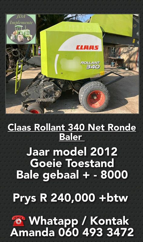 Claas Rollant 340 Net Ronde Baler