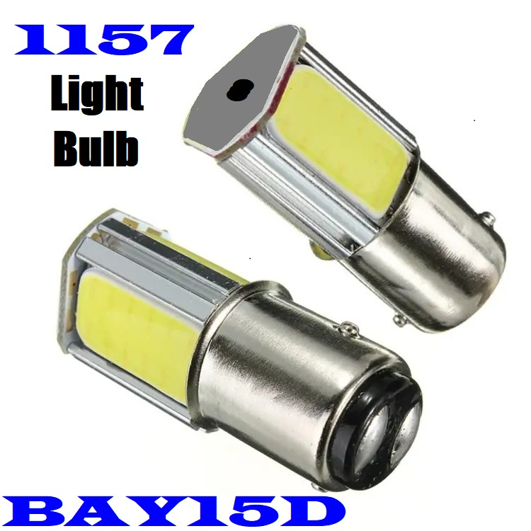 Cool White 1157/BAY15D 8W 440lm COB LED Light Bulbs, DC9~32V. Brand New Products.